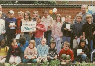 Inhuldiging vierde schooltuin op 07/06/2005