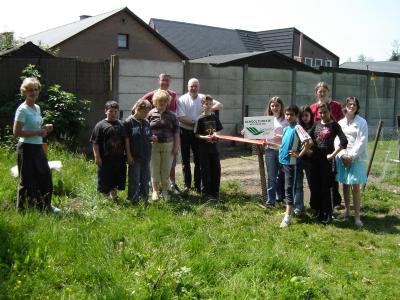 Inhuldiging zesde schooltuin op 09/06/2006