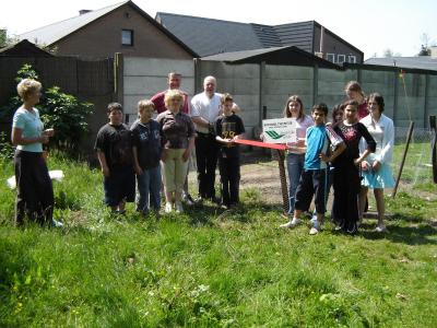 Inhuldiging zesde schooltuin op 09/06/2006