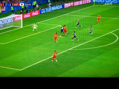 Dé fase van de wedstrijd: overstapje van Lukaku